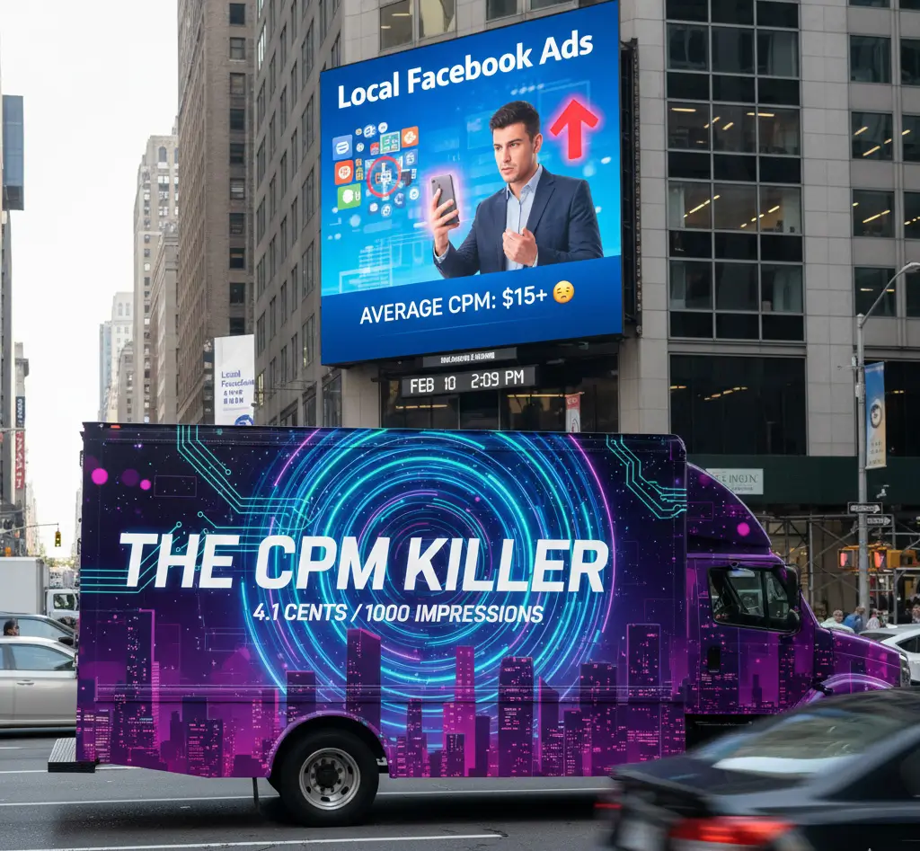 The CPM Killer: Truck Wraps vs. Meta Ads